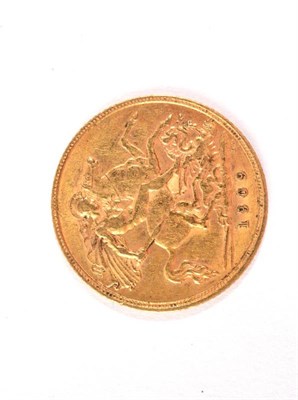 Lot 97 - A gold half sovereign dated 1909