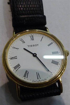 Lot 110 - A 9 carat gold wristwatch signed Tudor, two lady's 9ct gold wristwatches with one signed Rone,...