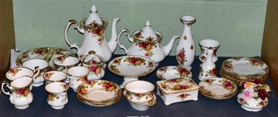 Lot 118 - A Royal Albert Old Country Roses part tea and coffee service and other items to include teapot...