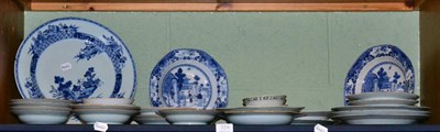 Lot 124 - A group of 19th century Chinese export plates, saucers, dishes etc
