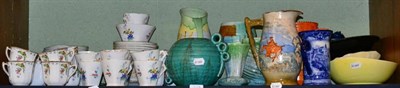 Lot 132 - A group of 1930's and later ceramics including Carlton Ware, Burleigh Ware, Sylvac, etc