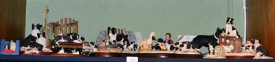 Lot 144 - Border Fine Arts Border Collie Models Including: 'New Neighbour', B1419, 'A Long Day Ahead,...