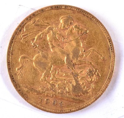 Lot 207 - A 1903 gold sovereign