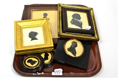 Lot 233 - A group of 19th century portrait silhouettes