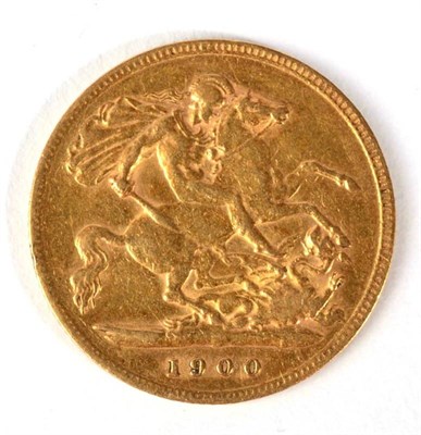 Lot 328 - A Victoria 1900 half sovereign