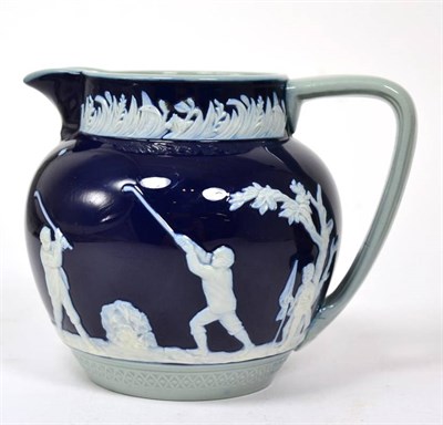 Lot 345 - A Victorian golfing interest Copeland Spode jug