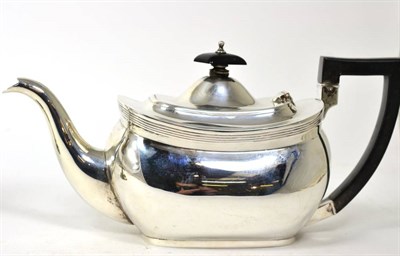 Lot 356 - A silver teapot marks for Birmingham