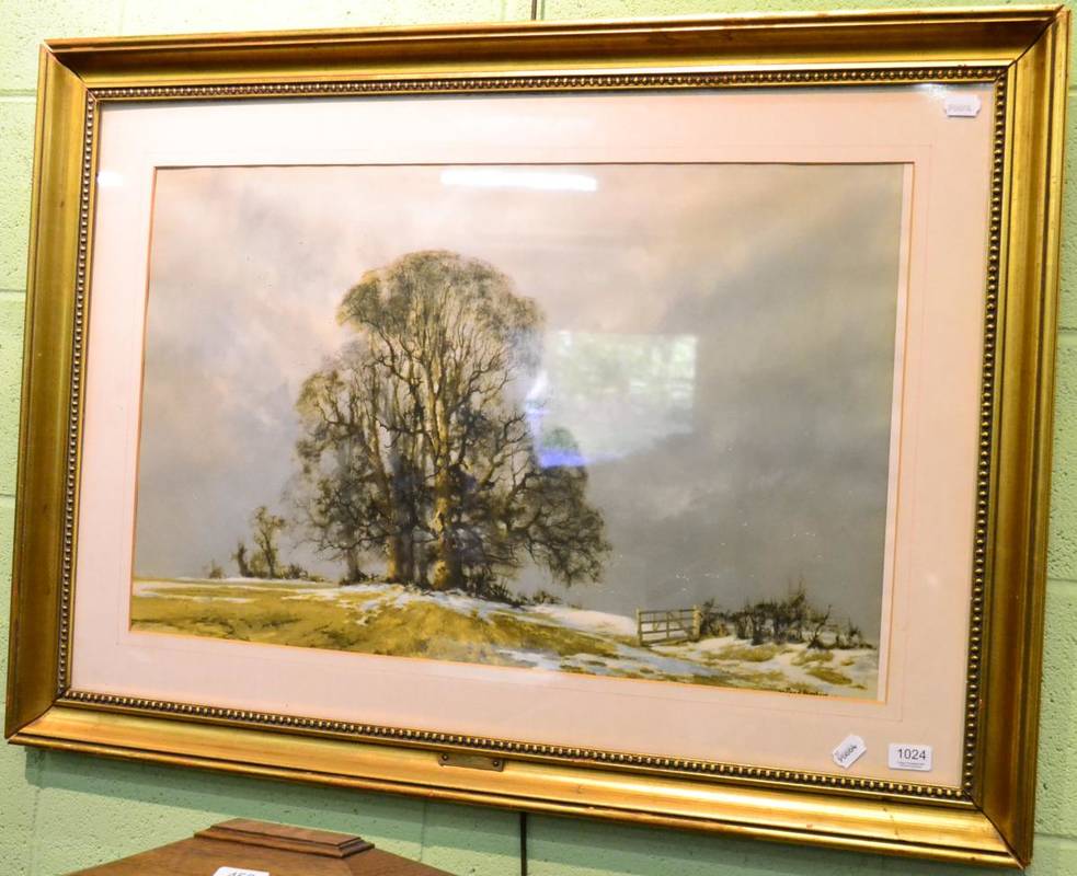 Lot 1024 - A print depicting a winter landscape scene after David Shepherd