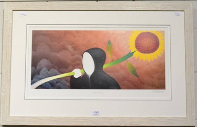 Lot 1062 - After Mackenzie Thorpe ''Sunshine'', signed, inscribed and numbered 29/550, a colour reproduction