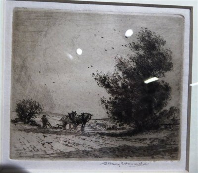 Lot 1078 - Three etchings, one after William Woodhouse; another after George H Downing depicting...