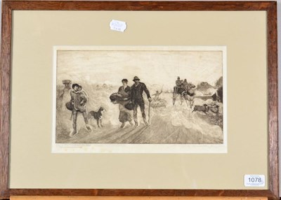 Lot 1078 - Three etchings, one after William Woodhouse; another after George H Downing depicting...