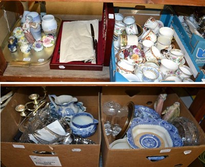 Lot 1119 - A large quantity of miscellaneous ceramics, including Limoges box, Royal commemorative and...