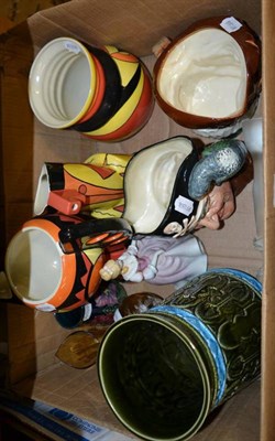 Lot 1122 - Assorted ceramics and glass including Lorna Bailey, Royal Doulton character jugs, Mary Gregory...