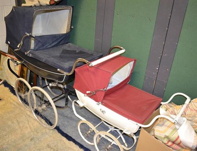 Lot 1152 - Two Silver Cross prams