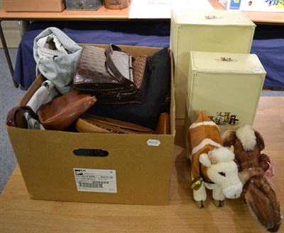 Lot 1165 - Modern Steiff cow 'Magda' and jointed rabbit 'Niki', both boxed with labels (2)