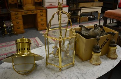 Lot 1228 - Three various pendant light fittings