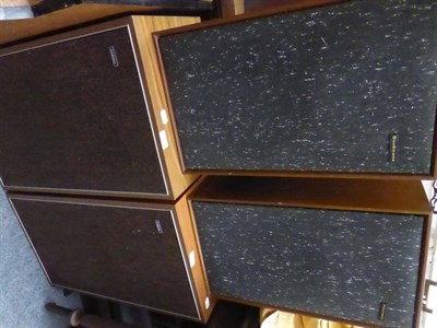 Lot 1247 - Gerrard model 301 turntable and four speakers