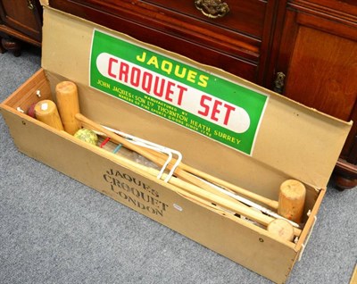 Lot 1255 - A Jacques croquet set