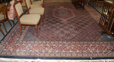 Lot 1282 - Feraghan design carpet India, the Herati field centred by a lozenge framed by spandrels and samovar