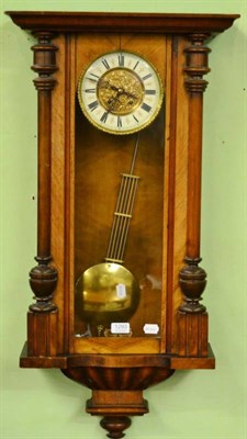 Lot 1293 - A Vienna type striking wall clock