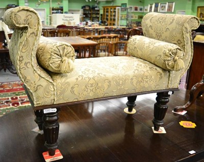 Lot 1343 - A Victorian style two seater scroll ended window seat