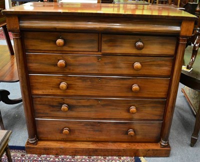 Lot 1346 - A Victorian mahogany scotch chest