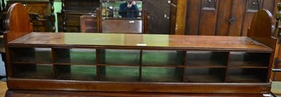 Lot 1407 - A mahogany table top stationary stand