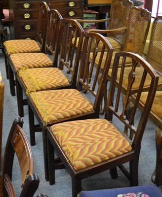 Lot 1427 - A set of five 19th century country chairs