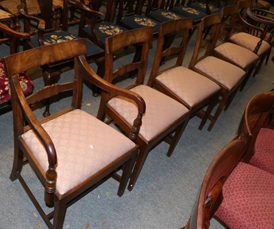 Lot 1429 - A set of six 19th century mahogany dining chairs