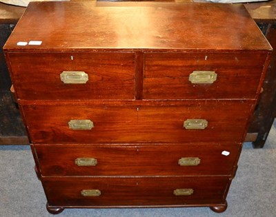 Lot 1437 - A small campaign chest