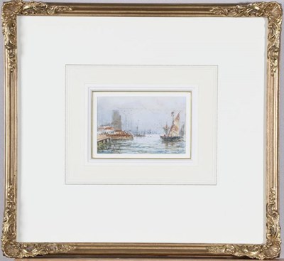 Lot 20 - Thomas Bush Hardy (1842-1897) London Docklands   Signed and dated 1889, inscribed verso,...