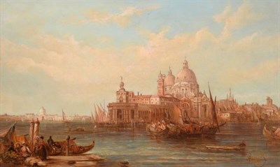 Lot 26 - Alfred Pollentine (1836-1890) ''The Ducal Palace, Venice'' and ''The Dogana'' Both signed and dated