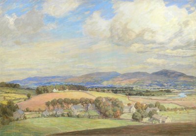 Lot 36 - Frederick Stead ARCA (1863-1940)  North Yorkshire Signed, pastel, 120cm by 173.5cm  see...
