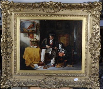 Lot 40 - Attributed to Theodore Lane (1800-1828)  A sporting student  Oil on canvas, 40cm by 50cm...