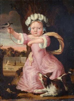 Lot 53 - Follower of Cesar Boetius van Everdingen (c.1606-1678) Dutch Portrait of a young child wearing...