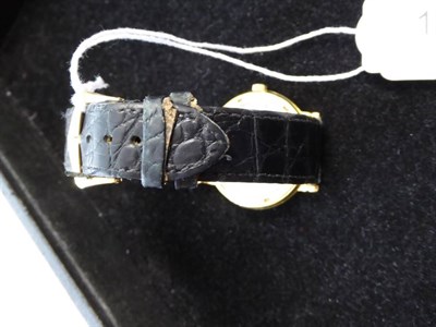 Lot 123 - An 18ct Gold Automatic Wristwatch, signed Patek Philippe, model: Calatrava, ref: 5120J-001,...