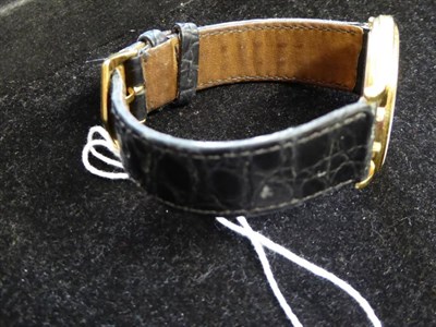 Lot 123 - An 18ct Gold Automatic Wristwatch, signed Patek Philippe, model: Calatrava, ref: 5120J-001,...