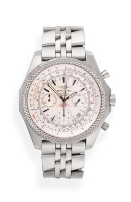 Lot 133 - A Stainless Steel Special Edition Automatic Calendar Chronograph Wristwatch, signed Breitling...