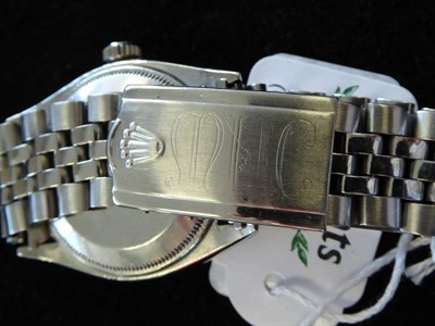 Lot 135 - A Stainless Steel Automatic Centre Seconds Wristwatch, signed Rolex, Oyster Perpetual, Super...