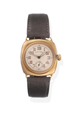 Lot 310 - A 9ct Gold Wristwatch, signed Rolex, model: Oyster, circa 1936, lever movement signed Rolex...