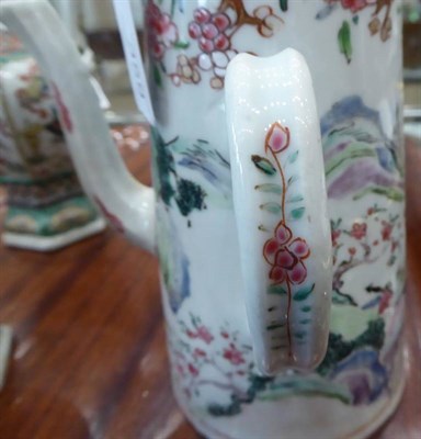 Lot 359 - A White Metal Mounted Chinese Porcelain Coffee Pot and Cover, Yongzheng/early Qianlong, of...