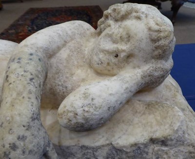 Lot 398 - A Roman Carved Marble Figure of a Child, probably representing Hercules, possibly 1st century...