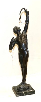Lot 403 - Joseph Uphues (German, 1850-1911): A Bronze Figure of Hercules shooting the Stymphalian Bird,...