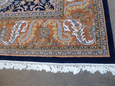 Lot 456 - Indo-Persian Carpet of Ziegler Design, late 20th century The deep indigo field with an allover...