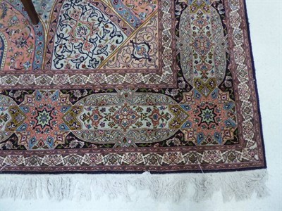 Lot 464 - Fine Tabriz Carpet Iranian Azerbaijan, late 20th century The polychrome field centred by a...