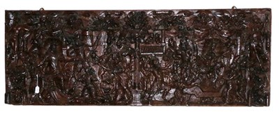 Lot 507 - Flemish School (17th/18th century): An Oak Panel, carved in relief, thought to depict Solomon...