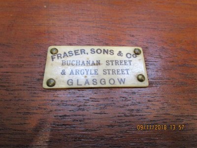Lot 512 - A Victorian Burr Walnut Piano Top Davenport, circa 1850, bearing retailer's label of Fraser...