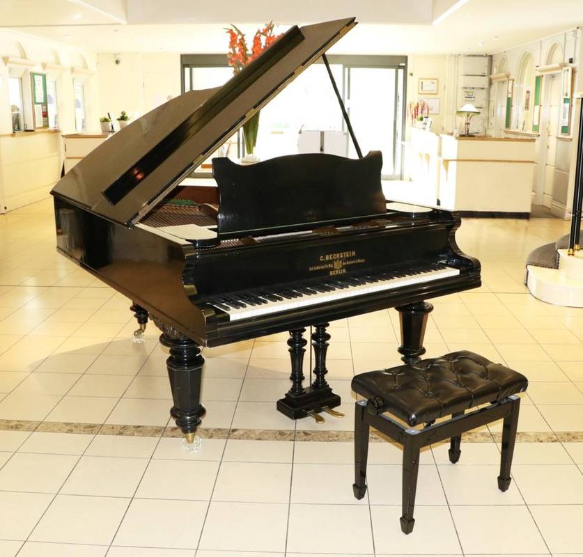 Lot 557 - A Bechstein 6'7'' Grand Piano, Late 19th Century, model number 25973, with ivory keys, turned...
