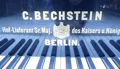 Lot 557 - A Bechstein 6'7'' Grand Piano, Late 19th Century, model number 25973, with ivory keys, turned...
