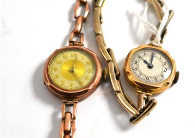 Lot 16 - Two gold wristwatches